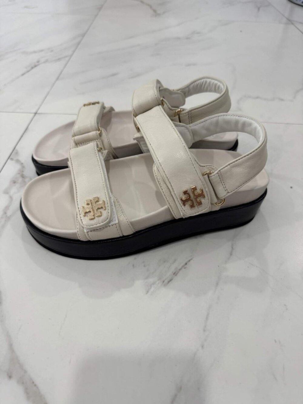 Tory Burch Kira Dual Strap Leather Sandal Women's Sizes 6, 7, 8.5 - Picture 5 of 6